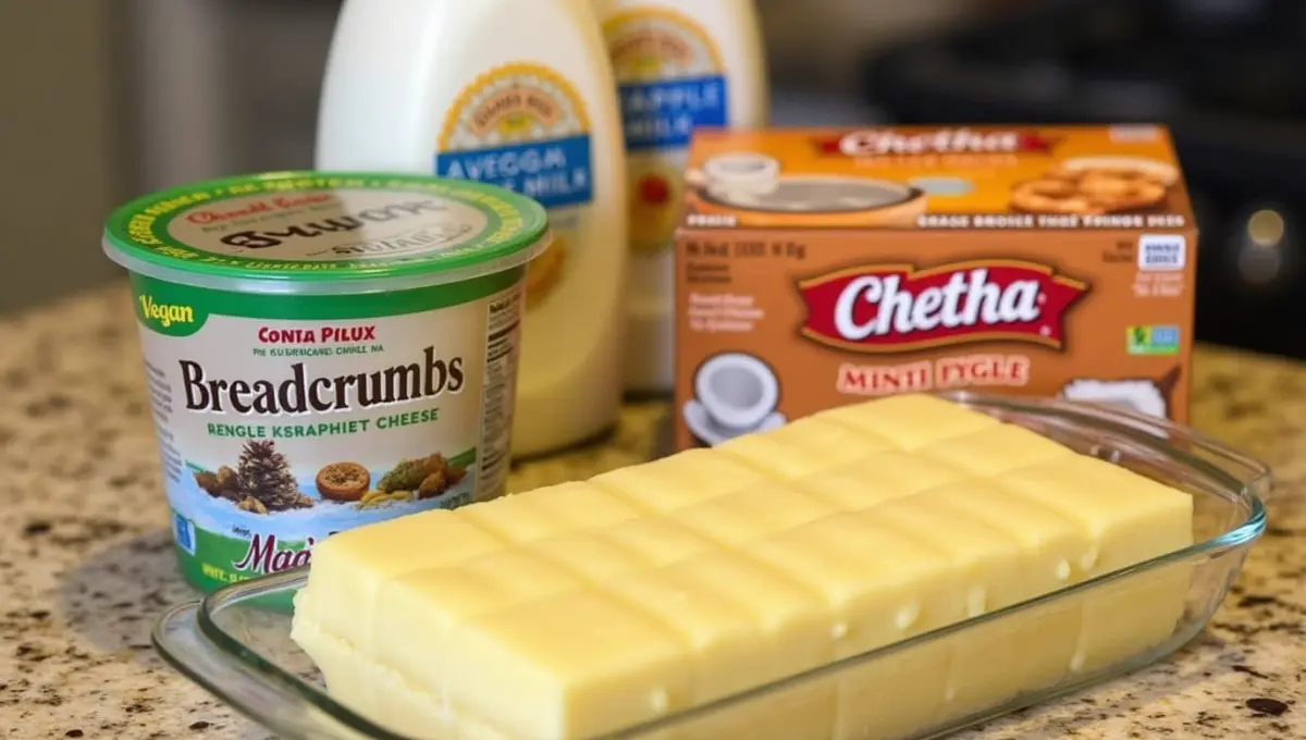 Substitutes for vegan pineapple casserole including vegan cheese, coconut milk