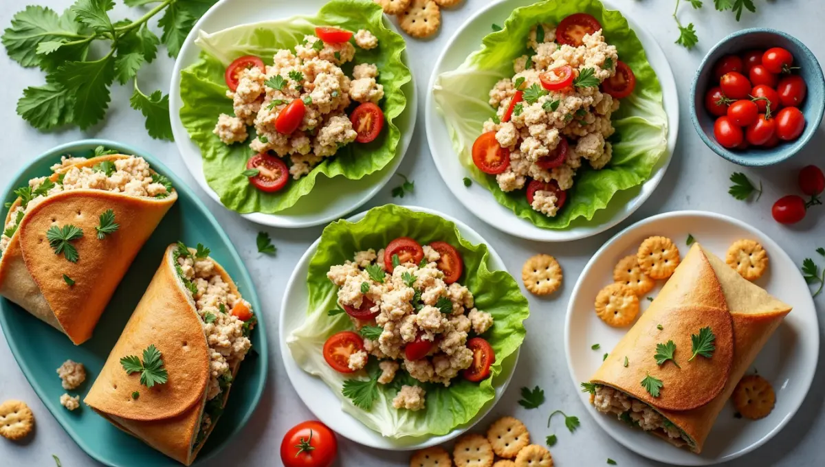 Serving suggestions for Chicken Salad Chick plant-based recipe