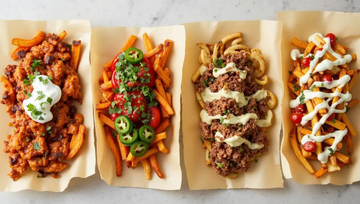 Four unique plant-based Loaded Fries recipe ideas