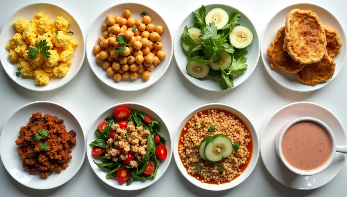 Ten creative vegan dishes featured in low carb high protein meals